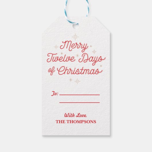 12クリスマスの日/クリスマスプレゼントラベル ギフトタグ (裏面)