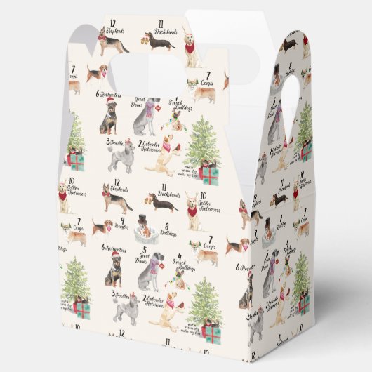 12クリスマスの犬の聖霊の衣装 フェイバーボックス (オープン)