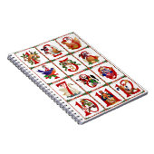 12クリスマスキルト日ギフトのプリント ノートブック (右側)