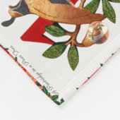 12クリスマスキルト日ギフトのプリント フリースブランケット (角)