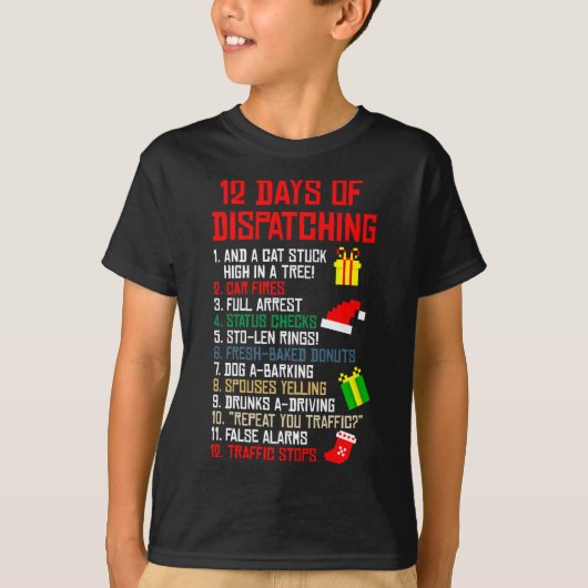 12クリスマスパジャマX-mas Dispを派遣する日 Tシャツ (正面)