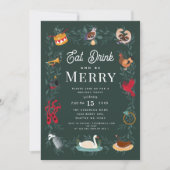 12クリスマスホリデーパーティーの日 招待状 (正面)