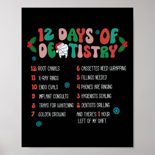 12クリスマス歯科歯科歯科衛生士の日 ポスター (正面)