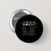 12クリスマス歯科歯科歯科衛生士の日 缶バッジ (正面&裏面)