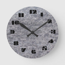 12グレーの大理石時計から選択する数の選択 ラウンド壁時計
