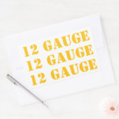 12ゲージ弾薬ボックスステッカー 長方形シール (封筒)