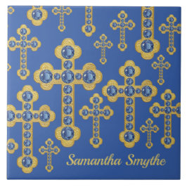 12サファイアとフェイクバッド・クロス –  タイル