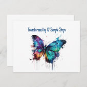 12シンプルステップで変換 サンキューカード (正面/裏面)