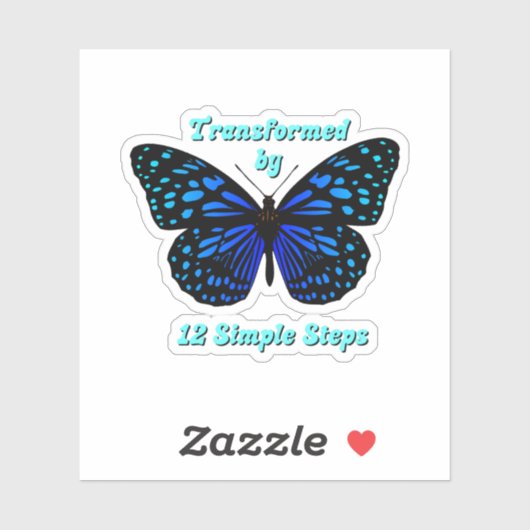 12シンプルステップ、オウム、NA、Al-Anonで変換 シール (シート)