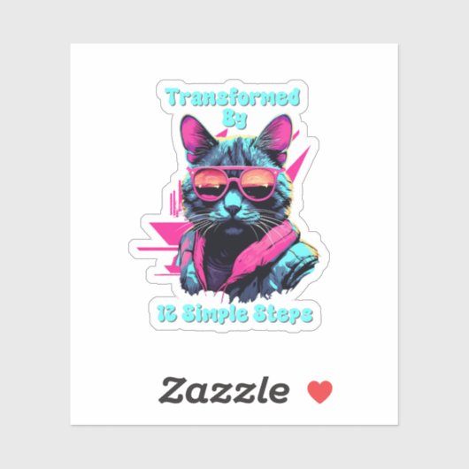 12シンプルステップ、オウム、NA、Al-Anonで変換 シール (シート)