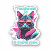 12シンプルステップ、オウム、NA、Al-Anonで変換 シール (正面)