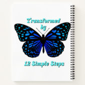 12シンプルステップ、オウム、NA、Al-Anonで変換 ノートブック (裏面)