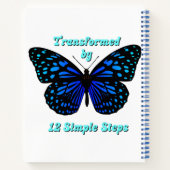 12シンプルステップ、オウム、NA、Al-Anonで変換 ノートブック (裏面)