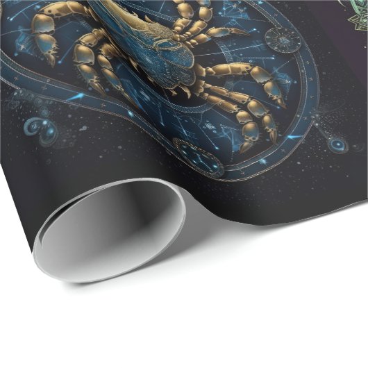 12シンボルや象徴の〔占星術の〕十二宮図美しい誕生日ギフト ラッピングペーパー (ロールコーナー)