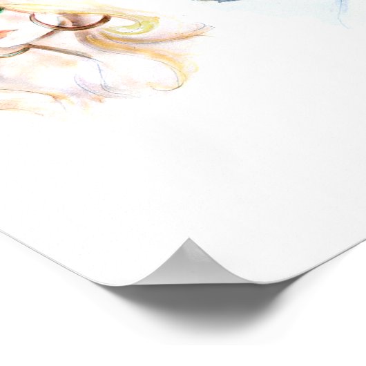 12シーズン型の季節色分析芸術 ポスター (角)