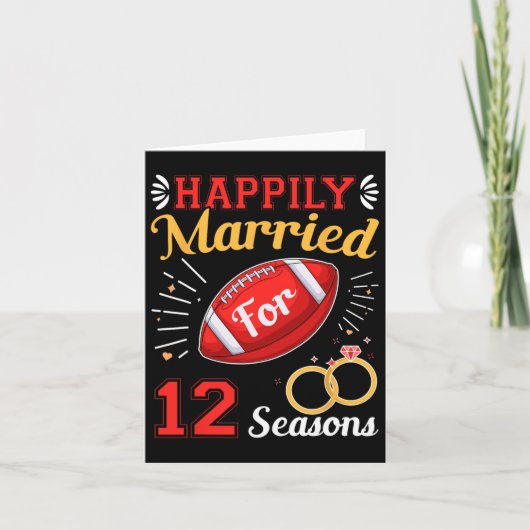12シーズン幸せな結婚生活を送って12回目の結婚記念日を迎えました カード (正面)
