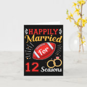 12シーズン幸せな結婚生活を送って12回目の結婚記念日を迎えました カード (黄色い花)