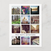 12スクエアフォトコラージハッピーホリデーポストカード シーズンポストカード (正面)