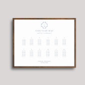 12スタイリッシュ表の結婚ポスター座席表 ポスター