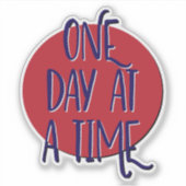 12ステップのスローガンで1日 シール (正面)