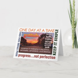 12ステップの回復のグレードドウェイグリーティングカード25 カード