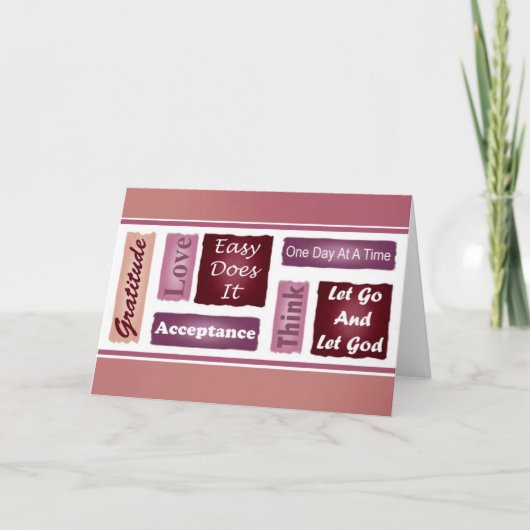 12ステップカ感動的ード カード (正面)