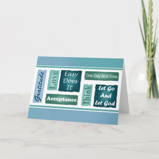 12ステップカ感動的ード カード (正面)