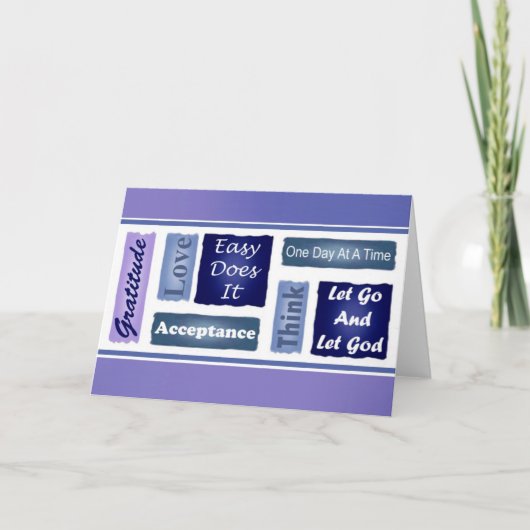 12ステップカ感動的ード カード (正面)