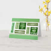 12ステップカ感動的ード カード (黄色い花)