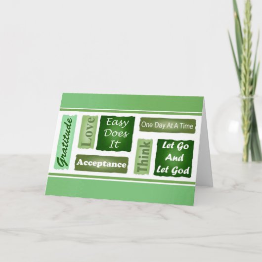 12ステップカ感動的ード カード (正面)