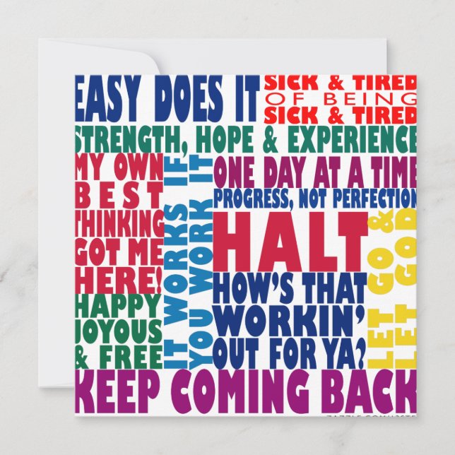 12ステップスローガン (正面)