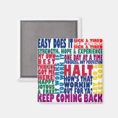 12ステップスローガン マグネット (正面/裏面)