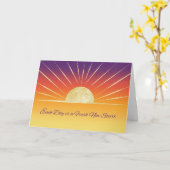 12ステップリカバリサンニューデイ勇気付けられる カード (黄色い花)