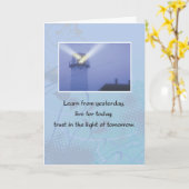 12ステップ中毒の回復のための6ヶ月の記念日 カード (黄色い花)