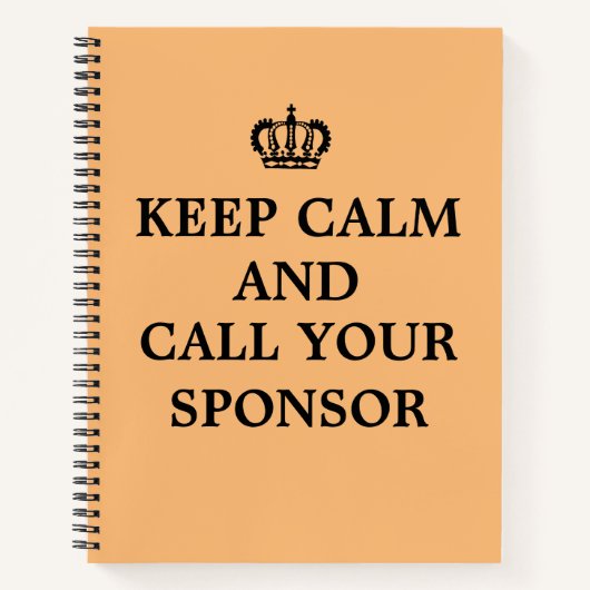 12ステップ回復の安全オウムNAジャーナルノートブック ノートブック (正面)