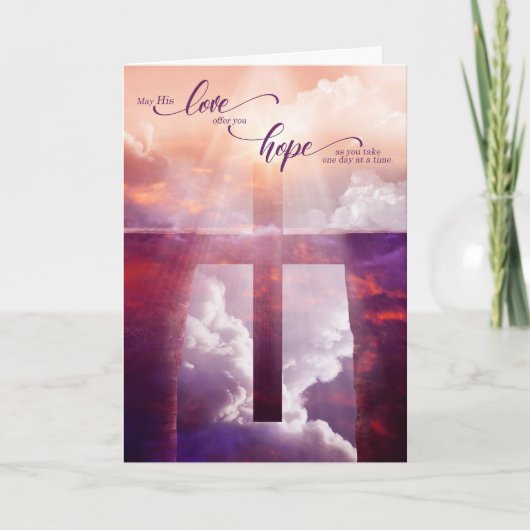 12ステップ回復クリスチャンクロスブリッジ カード (正面)