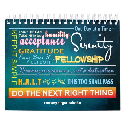 12ステップ回復スローガンカレンダー23 カレンダー (カバー)
