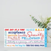 12ステップ回復スローガンブックマーク (スタンド正面)