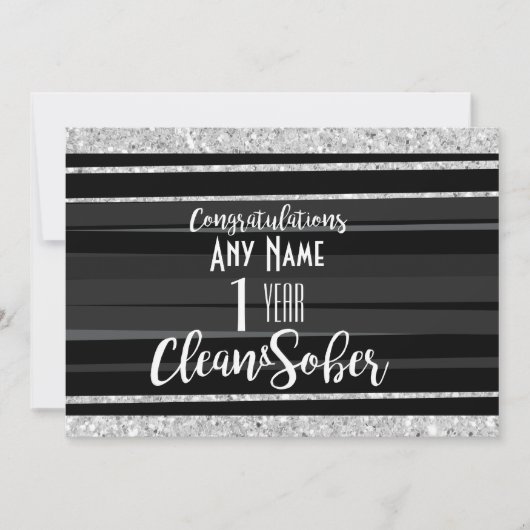 12ステップ回復プログラム対応の禁酒カード（AA/NA対応） カード (正面)