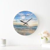 12ステップ12ステップビーチセレニティ祈りの言葉 ラージ壁時計 (ホーム)