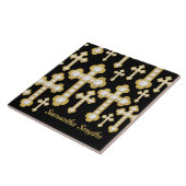 12ダイヤモンドと出芽フェイクした十字 –  タイル (側面)