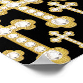 12ダイヤモンドと出芽フェイクした十字 –  ポスター (角)