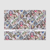 12ダイヤモンドパターンのフォトコラージュカスタム文字 薄葉紙 (正面)