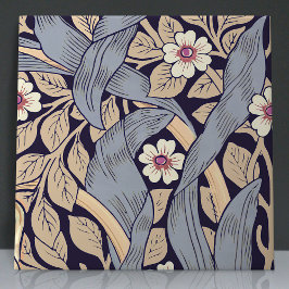 12ダスティブルーとイエローのシームレスなPimpernel 2 タイル