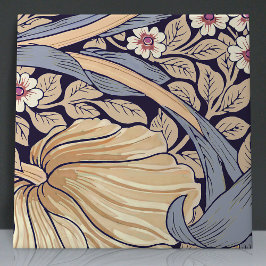 12ダスティブルーとイエローのシームレスなPimpernel 4 タイル