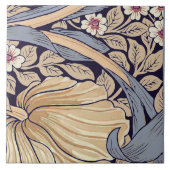 12ダスティブルーとイエローのシームレスなPimpernel 4 タイル (正面)