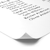 12テーブル席の座席表を見つける ポスター (角)