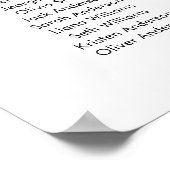 12テーブル席の座席表 ポスター (角)