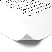 12テーブル私たちお気に入りのの人の座席表 ポスター (角)