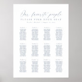 12テーブル私たちお気に入りのの人の座席表 ポスター (正面)